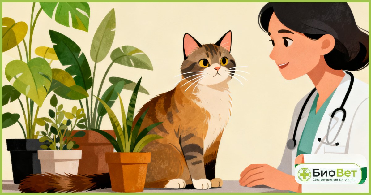Ядовитые растения для кошек