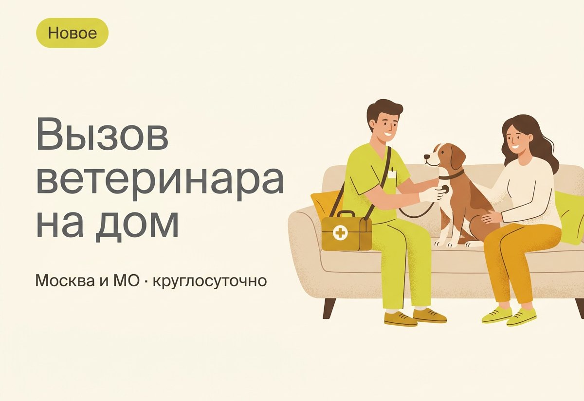 Вызов ветеринара на дом в Москве и МО — круглосуточно