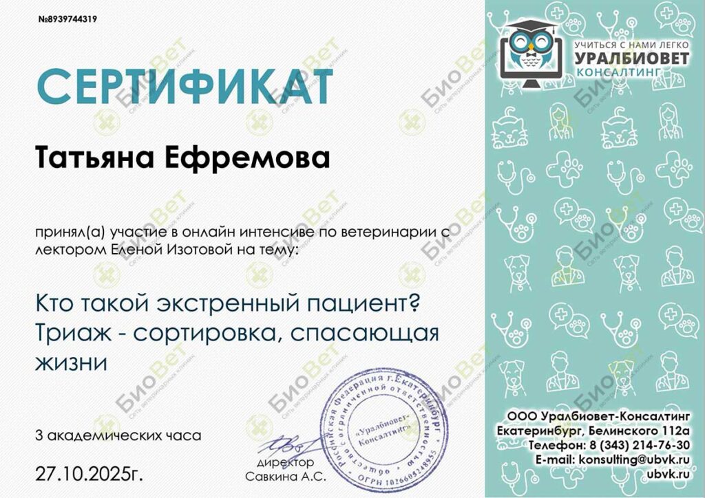 Ефремова Татьяна Алексеевна